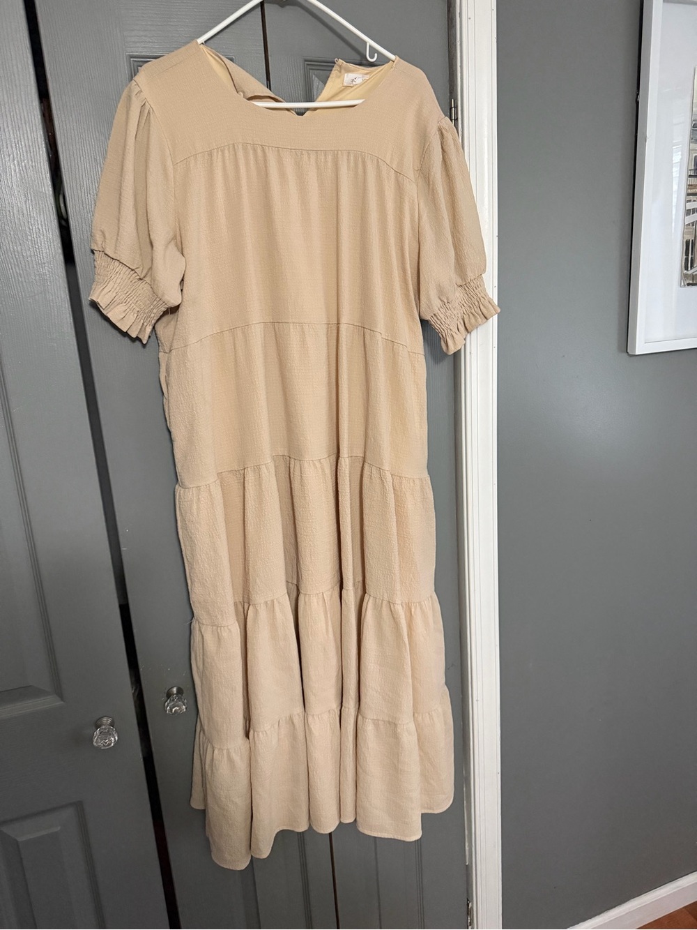 2x Lena & Lou Botique Cream/Tan Dress